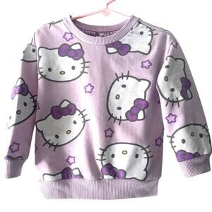 Hello kitty lavender baby girl sweater hello kitty fave print all over sz2T